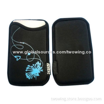 Neoprene bag for cell phone, one opening, suitable for promotional purposes